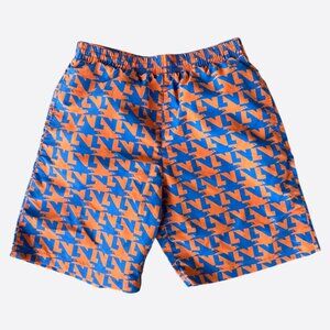 Louis Vuitton Blue & Orange Dove Print Swimshorts